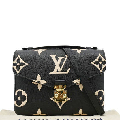 LOUIS VUITTON Metis Pochette Empreinte Leather Crossbody Bag Bicolor