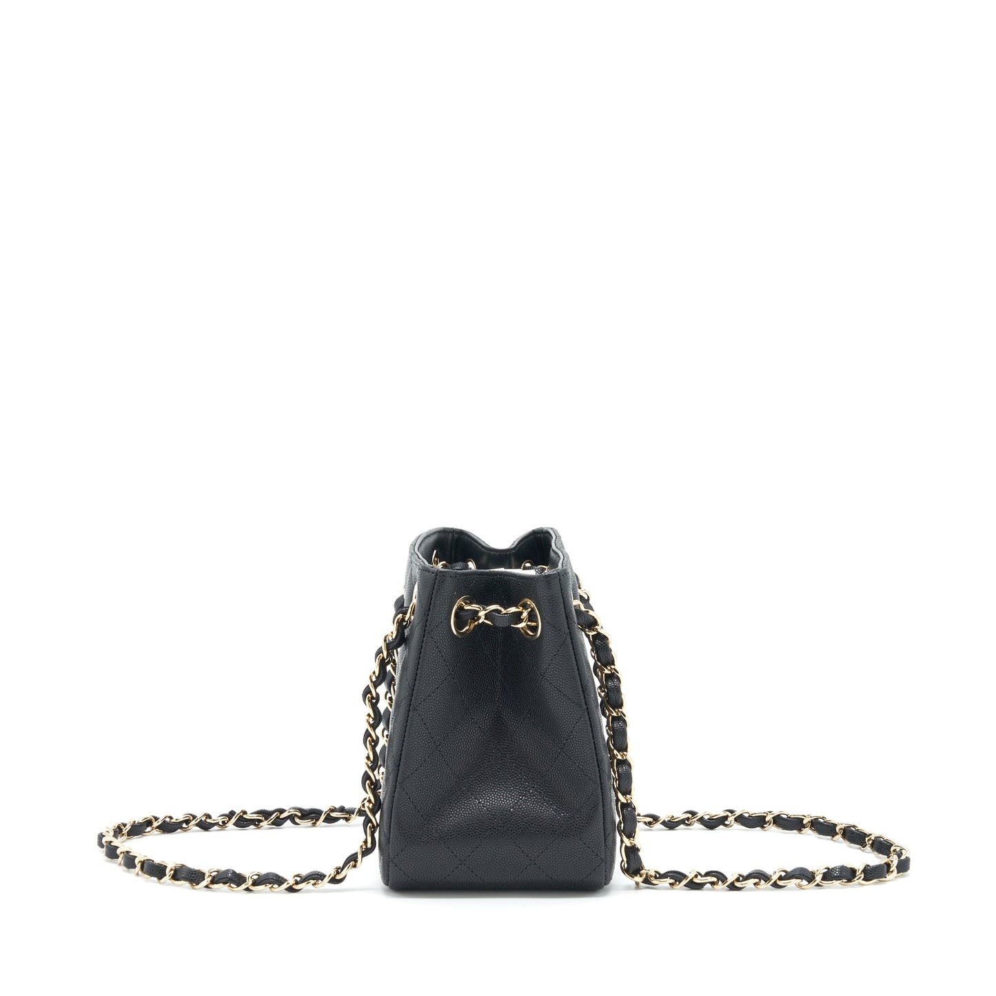 Chanel 22S Bucket Bag Caviar Black L
