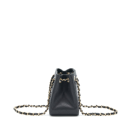 Chanel 22S Bucket Bag Caviar Black L