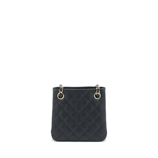Chanel 22S Bucket Bag Caviar Black L