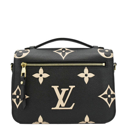 LOUIS VUITTON Metis Pochette Empreinte Leather Crossbody Bag Bicolor