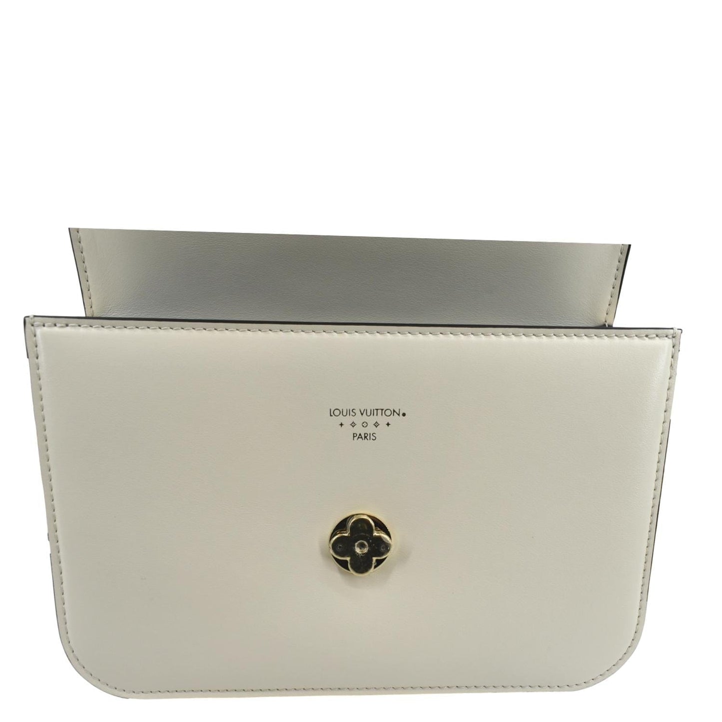 LOUIS VUITTON Pont 9 Calfskin Leather Shoulder Bag Creme