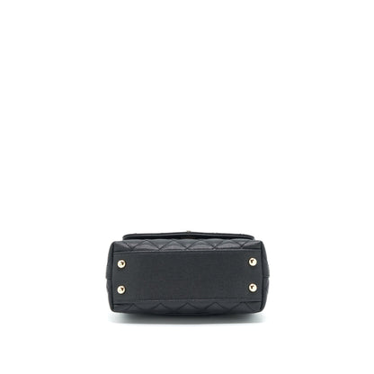 Chanel Mini Coco Handle Caviar Black L