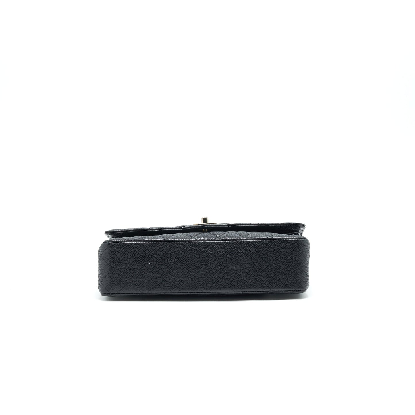 Chanel Medium Classic Double Flap Caviar Black  serial 12