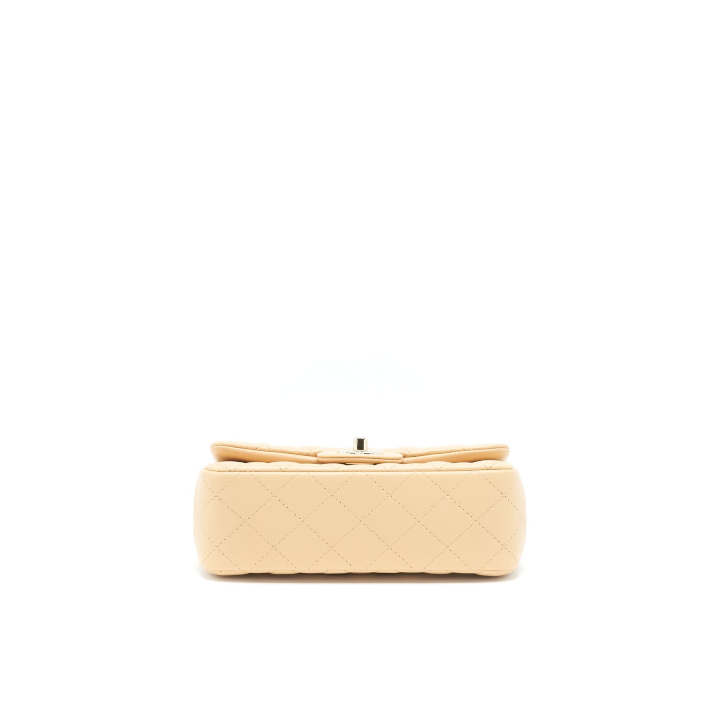 Chanel 22C Mini Rectangular Flap Bag Lambskin Beige L