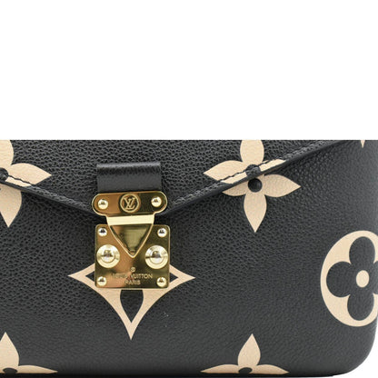 LOUIS VUITTON Metis Pochette Empreinte Leather Crossbody Bag Bicolor