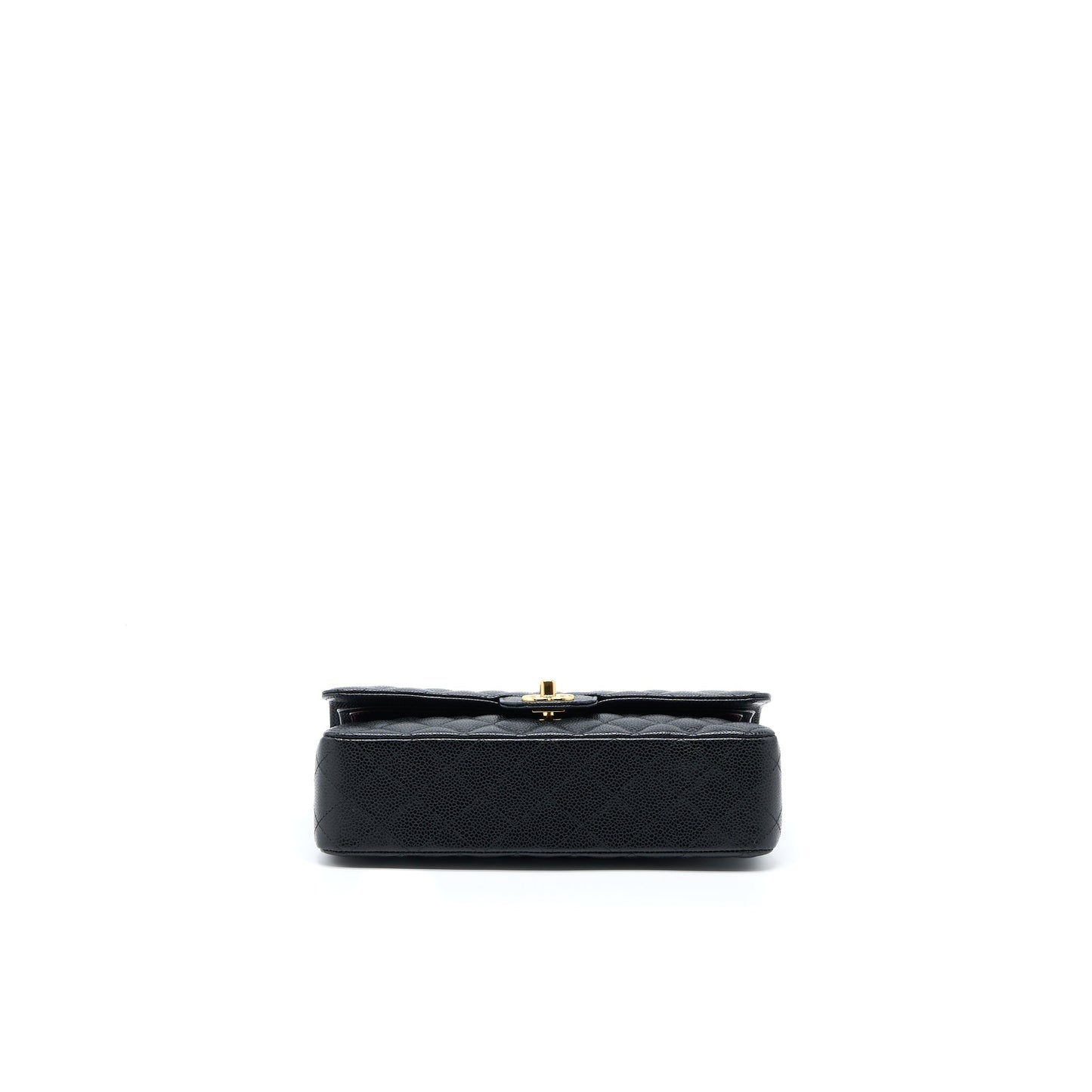 Chanel Medium Classic Double Flap Bag Caviar Black  (Microchip)