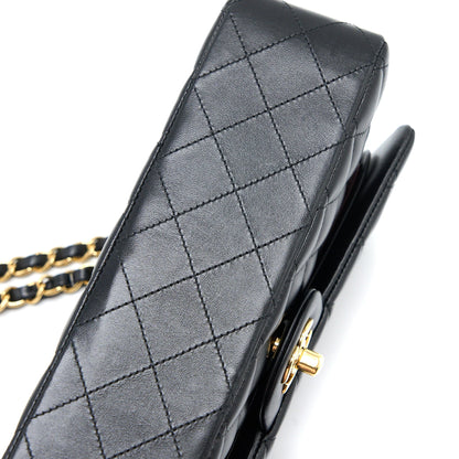 Chanel Medium Classic Double Flap Bag Lambskin Black