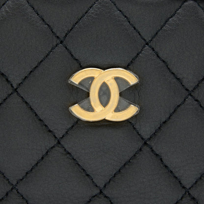 Chanel Camera Case Quilted Calfskin Black