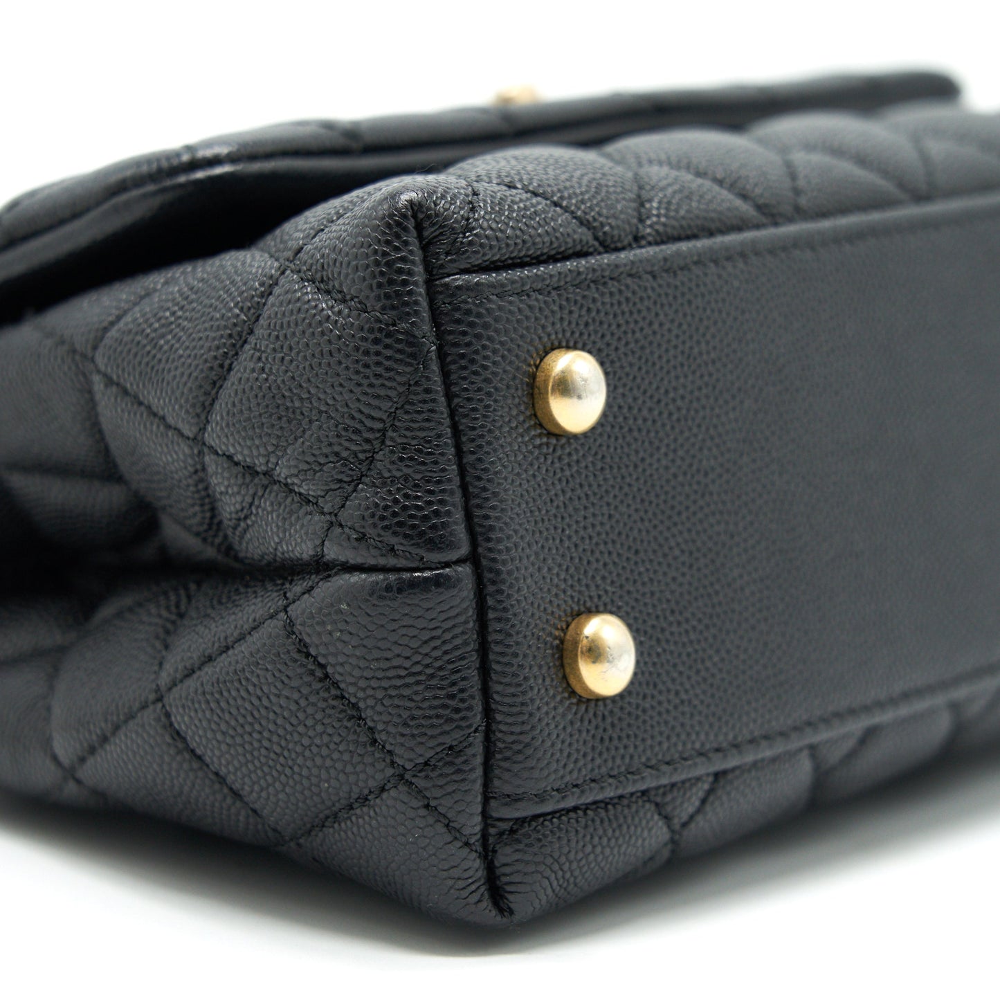 Chanel Caviar Mini Cocohandle Black  serial25