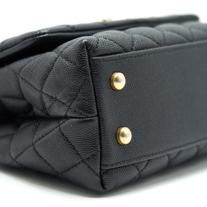 Chanel Caviar Mini Cocohandle Black  serial25