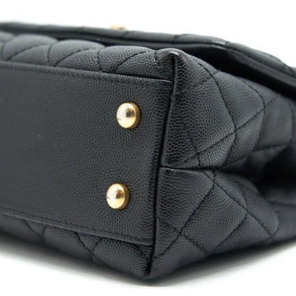 Chanel Caviar Mini Cocohandle Black  serial25