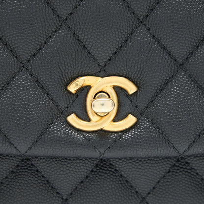Chanel Caviar Mini Cocohandle Black  serial25