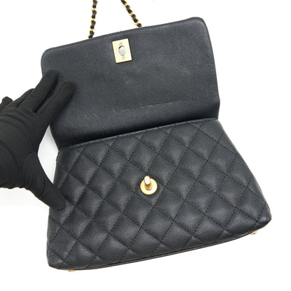 Chanel Caviar Mini Cocohandle Black  serial25