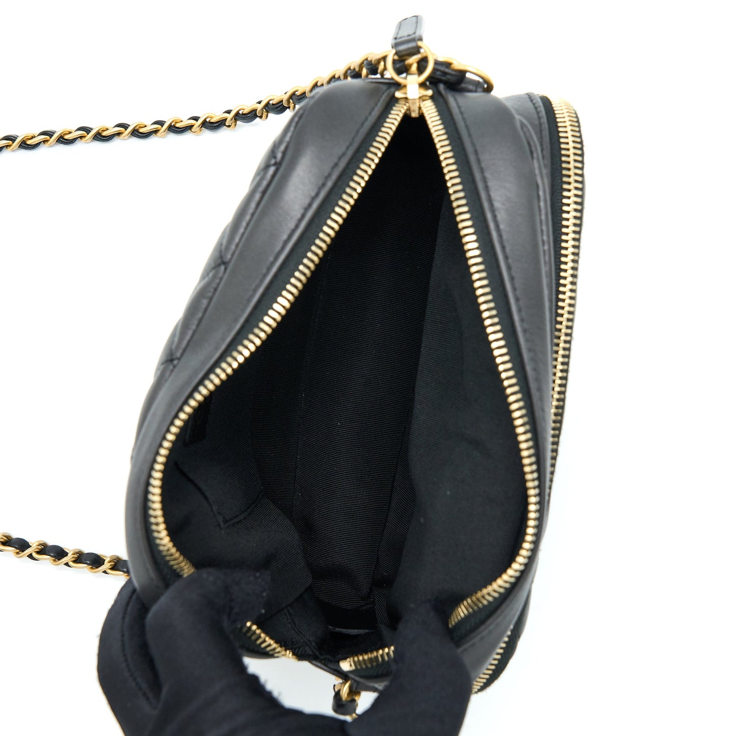 Chanel Camera Case Quilted Calfskin Black