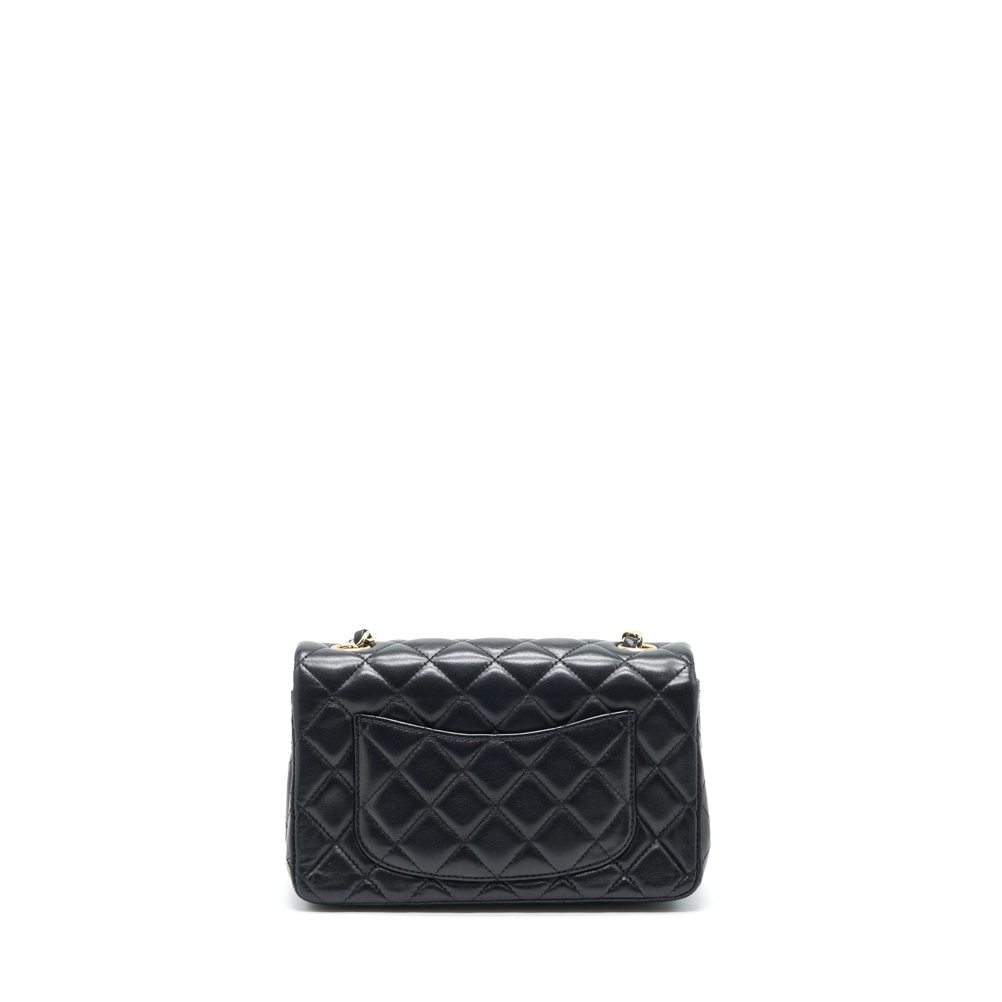 Chanel Mini Rectangular Flap Bag Lambskin Black