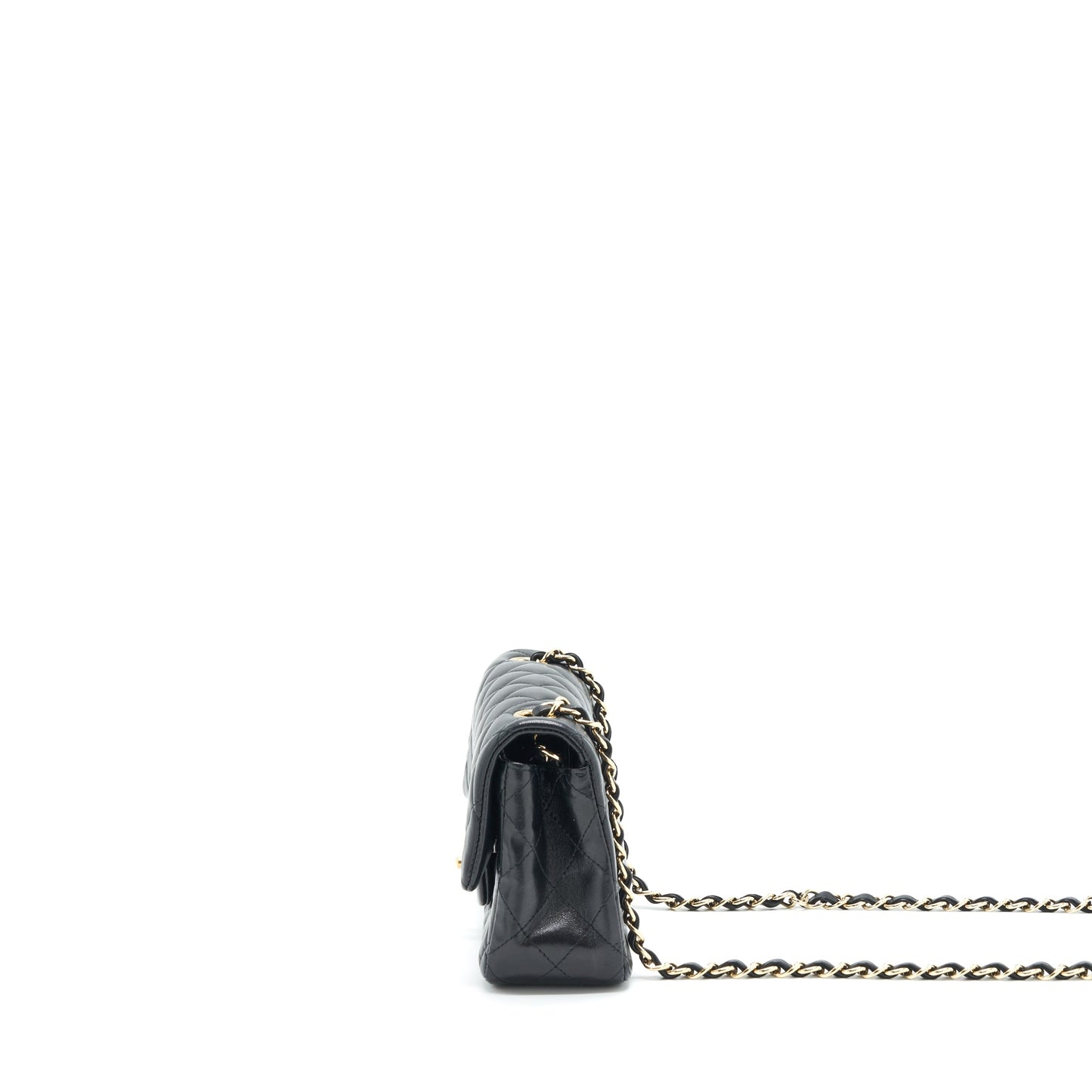 Chanel Mini Rectangular Flap Bag Lambskin Black