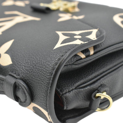 LOUIS VUITTON Metis Pochette Empreinte Leather Crossbody Bag Bicolor