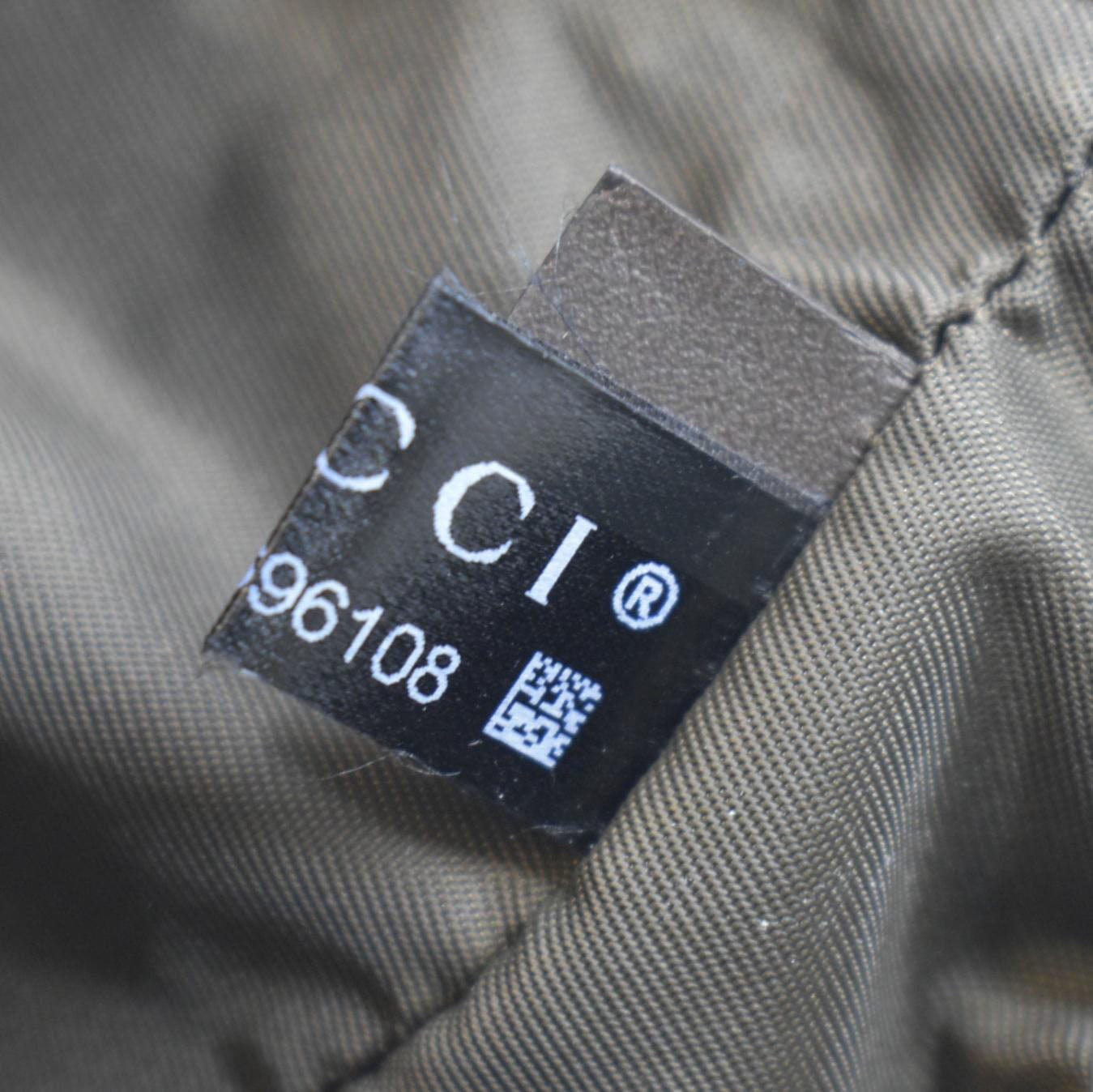 GUCCI Diaper GG Canvas Shoulder Bag Beige 211131