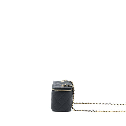 Chanel 23C Long Vanity With Chain Caviar Black L