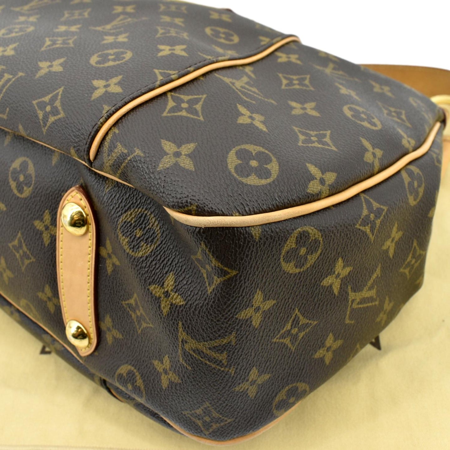 LOUIS VUITTON Galliera PM Monogram Canvas Hobo Shoulder Bag Brown