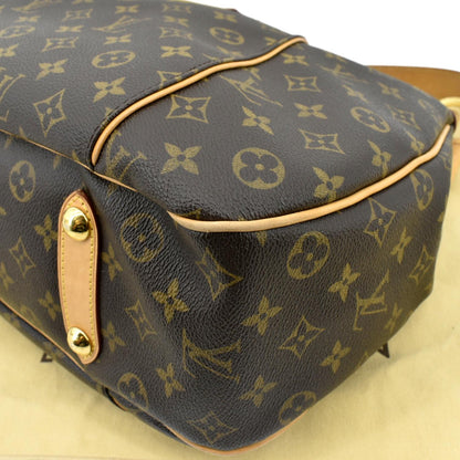 LOUIS VUITTON Galliera PM Monogram Canvas Hobo Shoulder Bag Brown