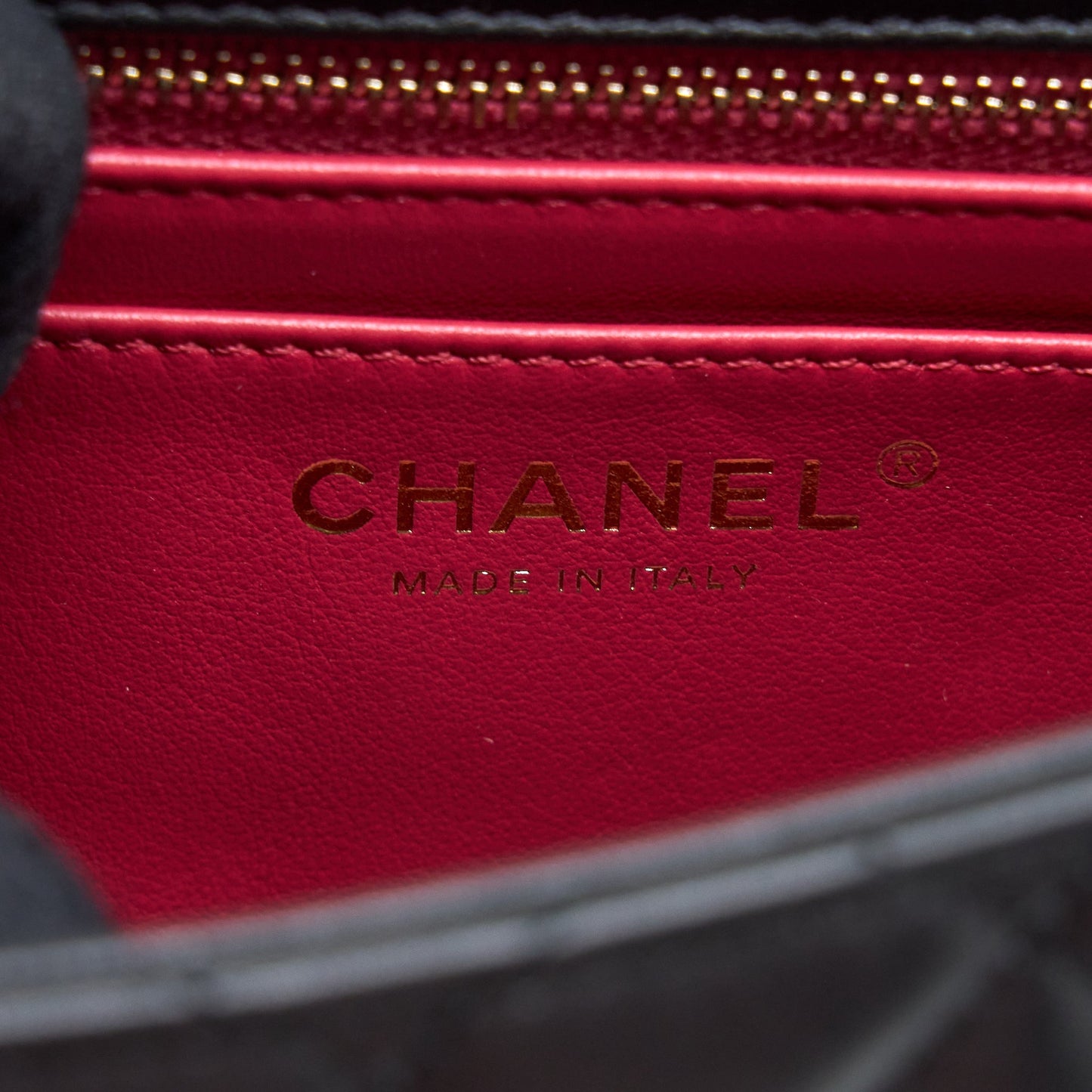 Chanel 23S Camellia Chain Mini Square Flap Bag Lambskin Black Brushed  (Microchip)