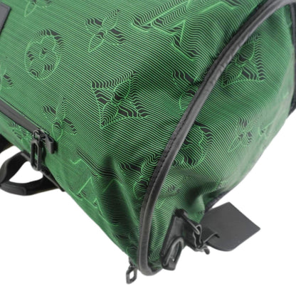 LOUIS VUITTON Keepall 50 Bandouliere 2054 3D Reversible Nylon Travel Bag Green