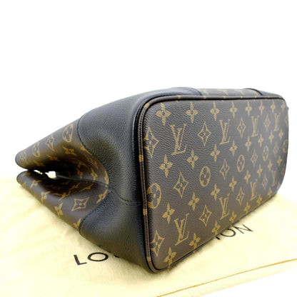 LOUIS VUITTON Flandrin Monogram Canvas Tote Shoulder Bag Brown