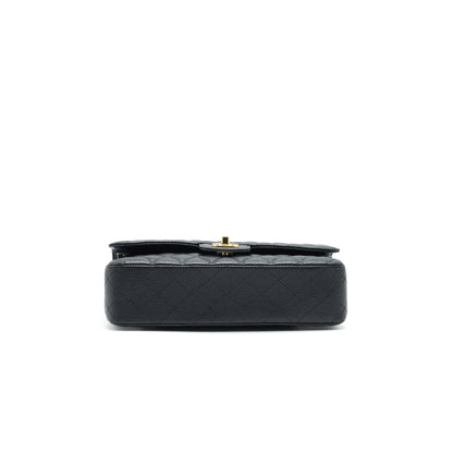 Chanel Medium Classic Double Flap Caviar in Black