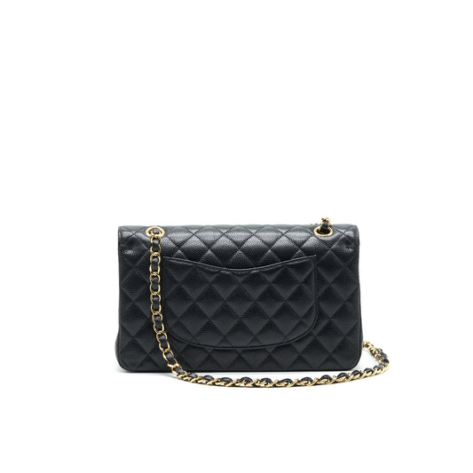 Chanel Medium Classic Double Flap Caviar in Black