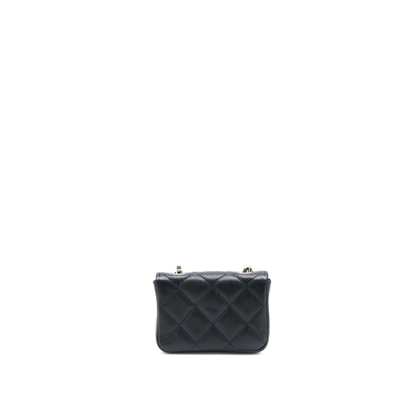 Chanel Flap Cardholder Belt Bag Caviar Black L