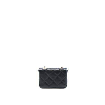Chanel Flap Cardholder Belt Bag Caviar Black L