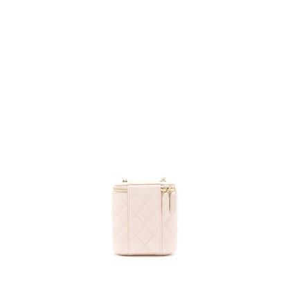 Chanel 21C Vertical Vanity On Chain Caviar Light Pink L
