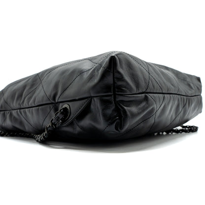Chanel 22 backpack calfskin so black / black hardware (microchip)
