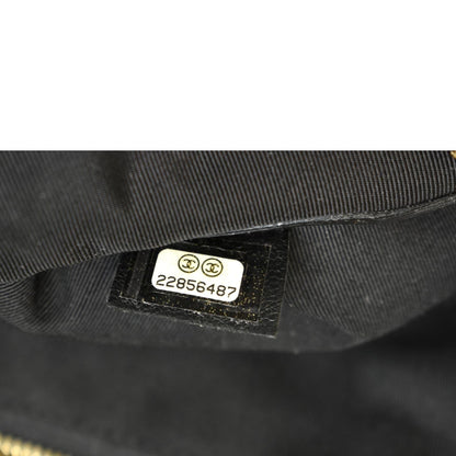 CHANEL O-Case Quilted Lambskin Leather Zip Pouch Black