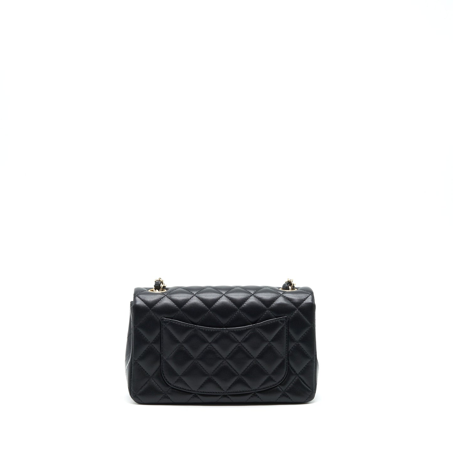 Chanel Mini Rectangular Flap Bag Lambskin Black L
