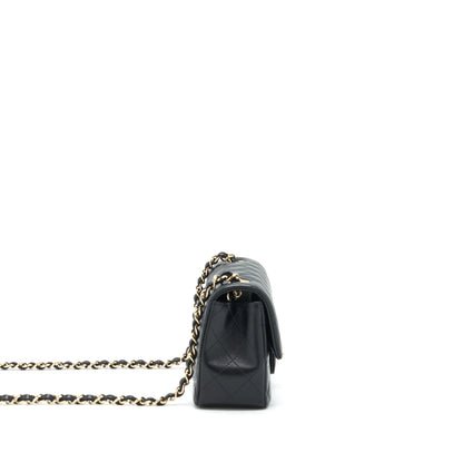 Chanel Mini Rectangular Flap Bag Lambskin Black L