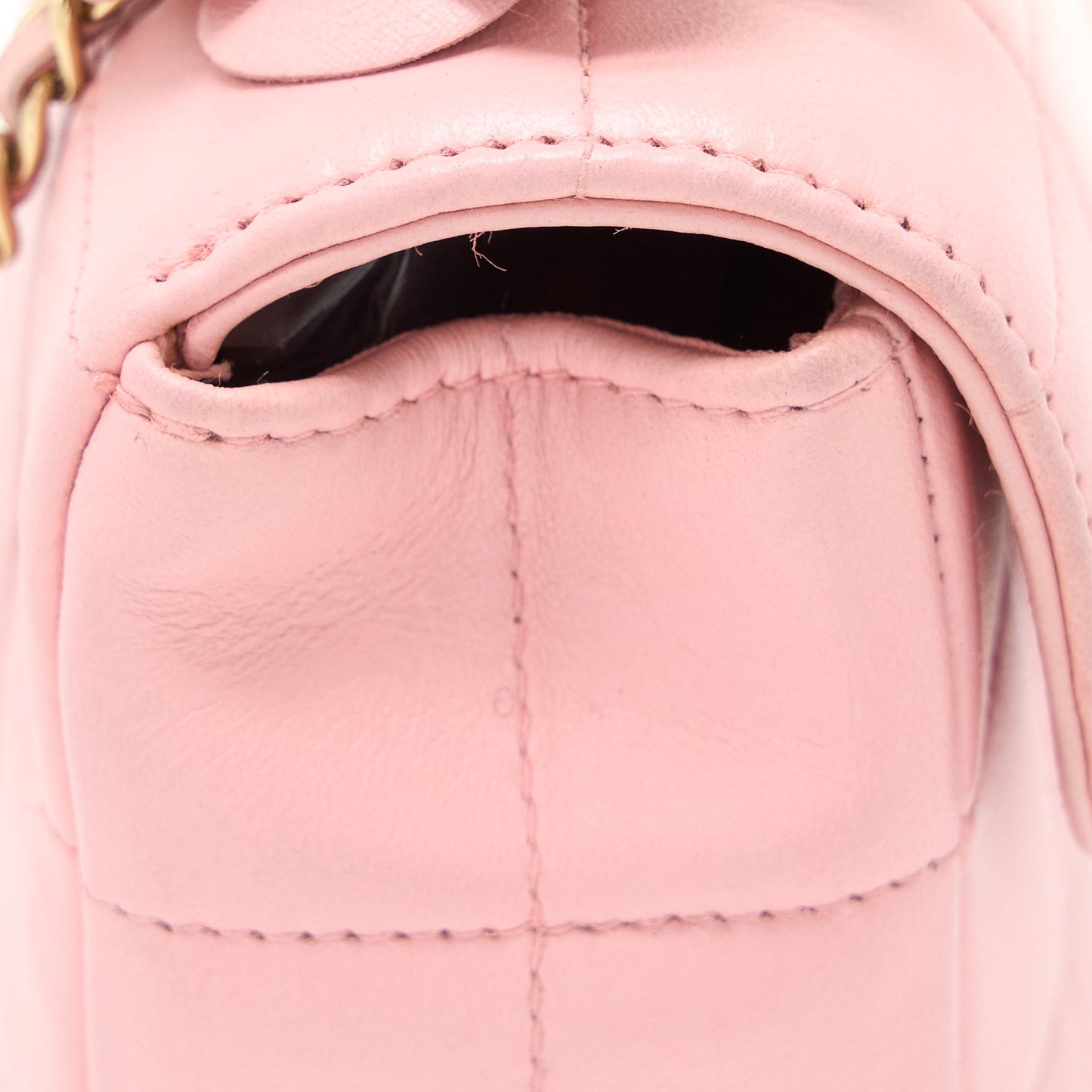 Chanel Camellia Mini Flap Bag Lambskin Pink