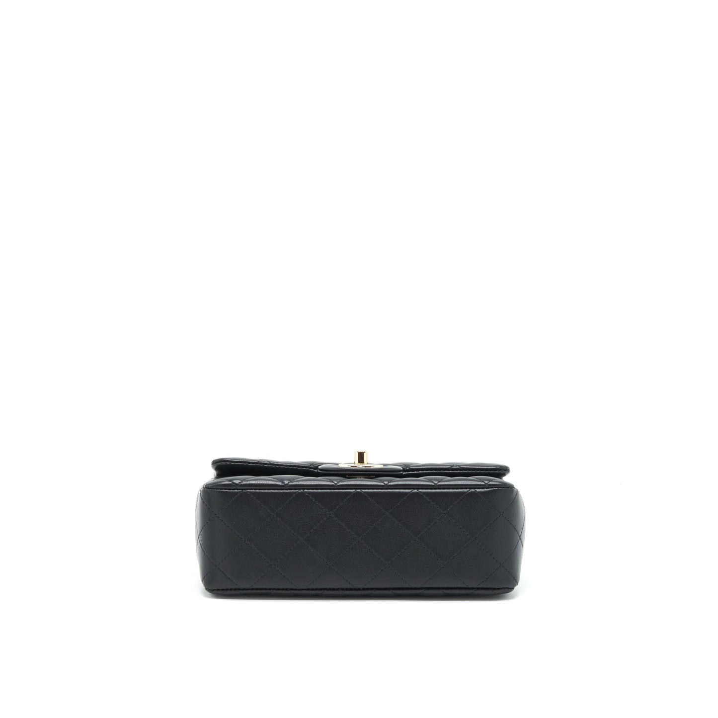 Chanel Mini Rectangular Flap Bag Lambskin Black L