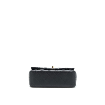 Chanel Mini Rectangular Flap Bag Lambskin Black L