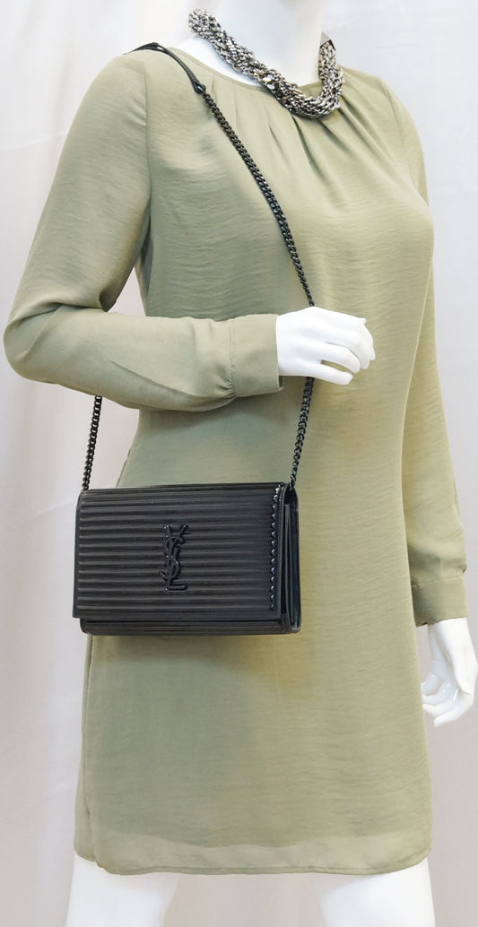 YVES SAINT LAURENT Black Opium Chain Wallet Crossbody Bag