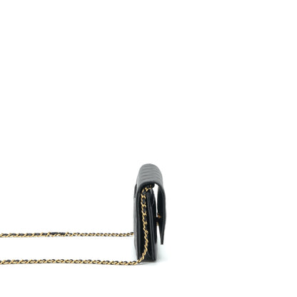 Chanel 22P Classic Wallet On Chain Caviar Black L