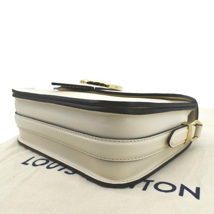 LOUIS VUITTON Pont 9 Calfskin Leather Shoulder Bag Creme