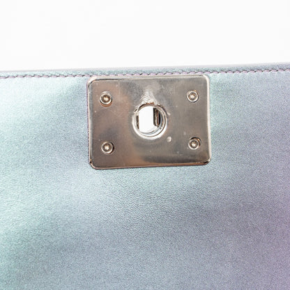 Chanel 18S small boy bag limited PVC / Patent calfskin leather iridescent light purple