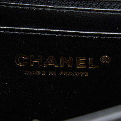 Chanel Mini Square Flap Bag Lambskin Black L