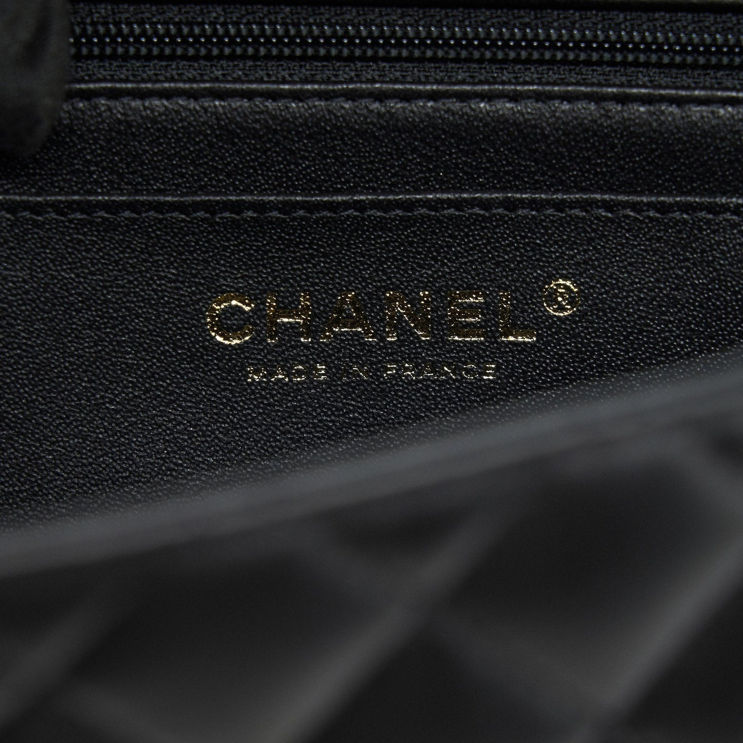 Chanel 21K Top Handle Mini Rectangular Flap Bag Black