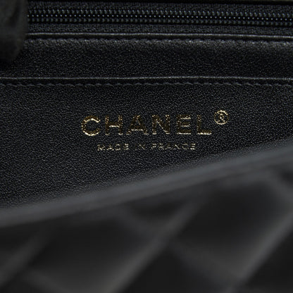 Chanel 21K Top Handle Mini Rectangular Flap Bag Black