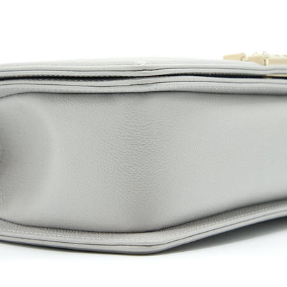 Chanel Medium Boy Bag Caviar Light Grey