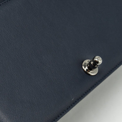 CHANEL Medium Boy Bag Calfskin Navy